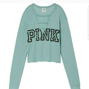 ⤵PRICE DROP⤵VS PINK PERFECT LADDER CROP